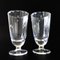 Large Vintage Handmade Footed Glasses with Star Engravings, Sweden, Set of 6, Image 2