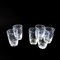 Set di bicchieri Selter vintage con stella incisa, Svezia, set di 5, Immagine 5
