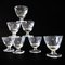 Mid-Century Glasses with Star Engravings, Sweden, Set of 6 3