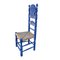 Chaises Mid-Century en Bois Bleu, Espagne, Set de 2 7