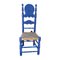 Mid-Century Spanish Blue Wood Chairs, Set of 2 3