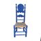 Chaises Mid-Century en Bois Bleu, Espagne, Set de 2 6