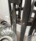 Lámpara de araña sueca Mid-Century de hierro forjado y vidrio de Bertil Vallien and Axel Stromberg para Kosta Boda and Bolin Smide, años 60, Imagen 12