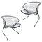 Space Age Chairs in Chromed Steel by Gastone Rinaldi for Rima, Italy, Set of 2 1