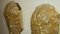 Italienische Murano Muschelförmige Wandlampen aus Gold Fleck Glas mit Messingrahmen, 1970er, 2 . Set 2
