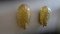 Italienische Murano Muschelförmige Wandlampen aus Gold Fleck Glas mit Messingrahmen, 1970er, 2 . Set 6