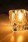 Würfelförmige Glas Tischlampe von Peil & Putzler 1970er 14