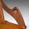Silla Glastonbury victoriana inglesa de roble, Imagen 8