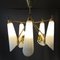 Modernist Swedish Chandelier in Brass and Glass, 1950s 3