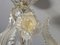 Venezianischer Kronleuchter aus transparentem Muranoglas, 1970er 14