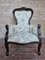 Louis Philippe Style Padded Armchair, Italy, 1940s, Image 1