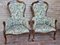 Louis Philippe Style Armchairs, Italy, 1980s, Set of 2 6