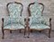 Louis Philippe Style Armchairs, Italy, 1980s, Set of 2, Image 1