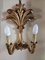 Venetian Gilt Wood Entrance Mirror and Wall Sconces, 1970, Set of 3 15