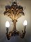 Venetian Gilt Wood Entrance Mirror and Wall Sconces, 1970, Set of 3, Image 23