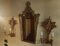 Venetian Gilt Wood Entrance Mirror and Wall Sconces, 1970, Set of 3, Image 3