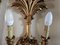 Venetian Gilt Wood Entrance Mirror and Wall Sconces, 1970, Set of 3 21