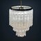Lámpara de araña Tronchi Mid-Century de cristal de Murano atribuida a Toni Zuccheri para Venini, Italia, años 60, Imagen 7