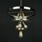 Lámpara de araña Tronchi Mid-Century de cristal de Murano atribuida a Toni Zuccheri para Venini, Italia, años 60, Imagen 12
