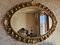 Specchio con cornice in legno dorato, Italia, anni '50, Immagine 2