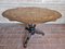 Blond Walnut Biscuit Table with Maple Inlays, Pink Maple and Mahogany, 1940s 1