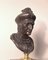Bustos de bronce sobre bases de caoba, siglo XIX. Juego de 2, Imagen 8