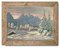 Alfred Kusche, Paesaggio innevato, anni '20, Olio su tavola, Immagine 1