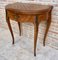 French Demi Lune Folding Card or Console Table with Baize Top, 1900s, Image 3