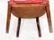 Mid-Century Danish Chesterfield Style Court Chair in Painted Red Leather, 1950s 8