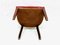 Dänischer Mid-Century Stuhl im Chesterfield Stil aus Lackiertem Rotem Leder, 1950er 7