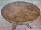 Round Extendable Dining Table in Burl Walnut, Italy, 1930s 2