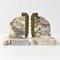 French Art Deco Marble Bookends, 1930s, Set of 2 1