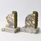 French Art Deco Marble Bookends, 1930s, Set of 2 5