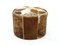 Large Leather Pouf, 1980s, Image 5