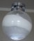 Lámpara colgante italiana con forma de globo de cristal de Murano de Mazzega, años 60, Imagen 9