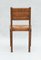 Oak and Rush Dining Chairs in the style of Victor Courtray, 1950s, Set of 6 4