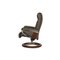 Leather Model Magic Armchair & Stool from Stressless, Set of 2 12