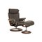 Leather Model Magic Armchair & Stool from Stressless, Set of 2 1