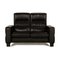 Black Leather Wave 2-Seater Sofa from Stressless, Image 1