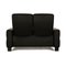 Black Leather Wave 2-Seater Sofa from Stressless 9
