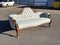 Victorian Sofa with Carved Mahogany Frame, Cabriole Legs and Brass Castors 4