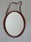 Round Wall Hanging Mirror in Teak, 1960s, Image 3