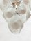 Lámpara de araña de cristal de Murano opalino, Italia, años 60, Imagen 10