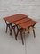 Teak Nesting Tables attributed to Johannes Andersen, Denmark, 1960, Set of 3, Image 2