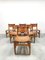 Leather Dining Chairs, 1960s, Set of 6, Image 3
