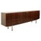 Mid-Century Long Sideboard in Wood and Chrome, 1960s 1