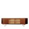 Mid-Century Long Sideboard in Wood and Chrome, 1960s 4