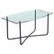 French Coffee Table in Glass and Iron by Jacques Hitier, 1950s, Image 1