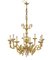 Large Early 20th Century 8 Arm Brass Chandelier, 1920s, Image 1
