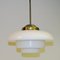 Swedish Art Deco Ceiling Lamp with Opaline Glass Shade 1930s 3